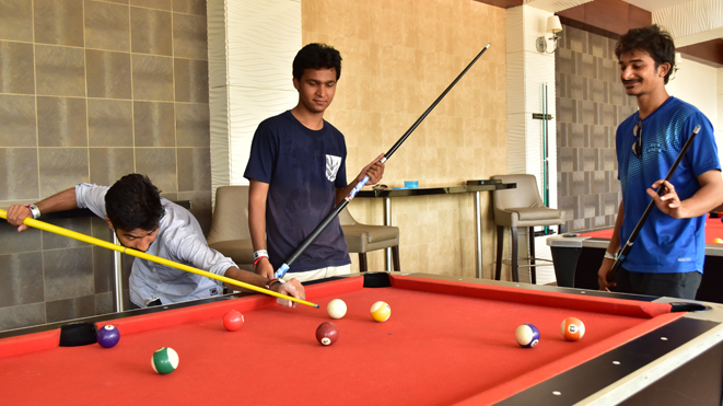 Enjoy Pool Table with your friends at Della Adventure Park